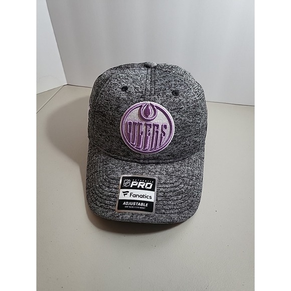 Fanatics Other - Edmonton Oilers Fanatics Hockey Fights Cancer Adjustable Cap Hat OSFM Brand New